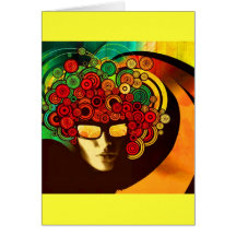 art de bruit psychédélique cartes de vœux