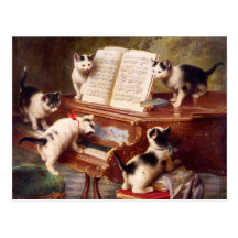Art de chat : Le considérant du chaton Carte Postale