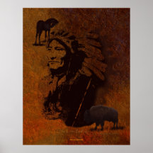 Art de chef, de Buffalo et de Pinto de cheval de N Posters