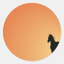 Art de cheval autocollants