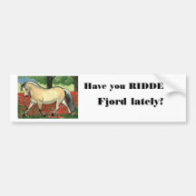 ART de CHEVAL norvégien de fjord Autocollant Pour Voiture