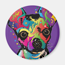 Art de chiwawa magnets pour réfrigérateur