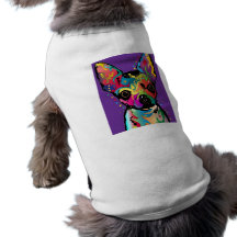 Art de chiwawa t-shirts pour chien