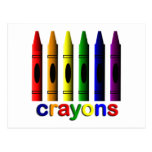 Art de crayons pour la carte postale d'enfants