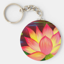 Art de fleur de nénuphar de Lotus de Chinois - mul Porte-clé