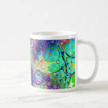 Art de fractale d'arc-en-ciel mug