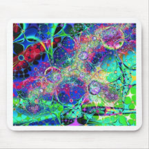 Art de fractale d'arc-en-ciel tapis de souris