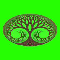 Art de fractale de l'arbre 2 autocollants