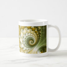 Art de fractale d'échelles tasse à café