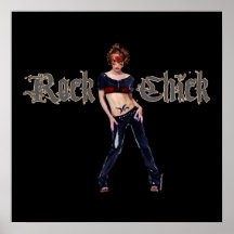 Art de grunge de poussin de roche posters