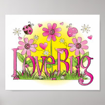 Art de Madame Bug Girls Room Wall d'insecte d'amou Posters