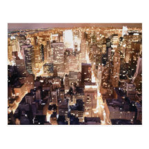 Art de New York "de tapisserie de Manhattan" Cartes Postales