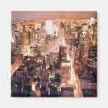 Art de New York "de tapisserie de Manhattan" Magnets Pour Réfrigérateur