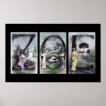Art de nom de lettre d'alphabet de ZOE Affiche