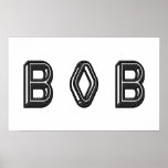 Art de nom de lettre d'alphabet posters
