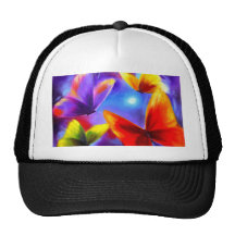 Art de peinture de défilé de papillon - multi casquette de camionneur