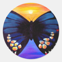 Art de peinture de papillon - multi autocollants