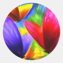 Art de peinture de papillon - multi autocollants