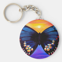 Art de peinture de papillon - multi porte-clés