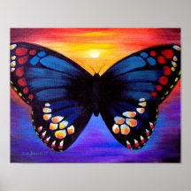 Art de peinture de papillon - multi posters