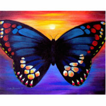 Art de peinture de papillon - multi photo en relief
