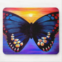 Art de peinture de papillon - multi tapis de souris