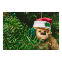 Art de photographie de singe de Noël
