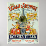 Art de poster vintage de d'Absinthe d'Extrait