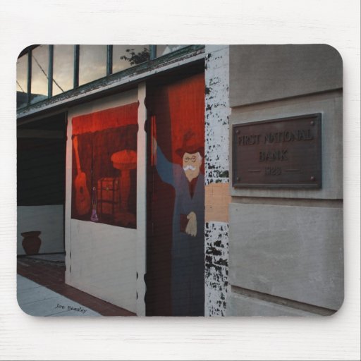 Art de rue de photostoppeur tapis de souris