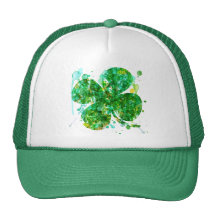 Art de shamrock d'abrégé sur jour de St Patricks Casquette De Camionneur