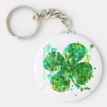 Art de shamrock d'abrégé sur jour de St Patricks Porte-clef