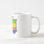Art de train de garçon d'anniversaire tasse à café