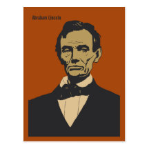 Art de vecteur d'Abraham Lincoln Cartes Postales