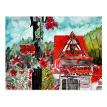 Art de ville de montagnes allemandes de Hélène la  Carte Postale