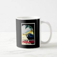 Art de voyage de course de voiture du Monaco Grand Tasse