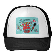 Art de voyage de l'Angleterre Royaume-Uni de ~ de  Casquettes De Camionneur