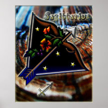 Art de zodiaque de Sagittaire Posters