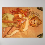 Art déco d'Alphonse Mucha Affiche