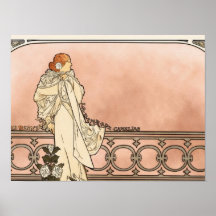 Art déco d'Alphonse Mucha Affiche