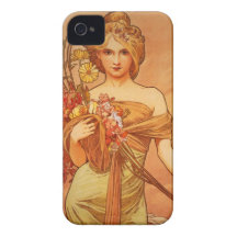 Art déco d'Alphonse Mucha Coques iPhone 4 Case-Mate