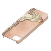 Art déco d'Alphonse Mucha Coque Case-Mate iPhone 5