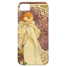 Art déco d'Alphonse Mucha Étui iPhone 5