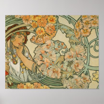 Art déco d'Alphonse Mucha Poster