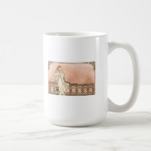 Art déco d'Alphonse Mucha Tasse À Café
