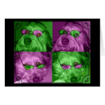 Art déco Labradoodle Carte