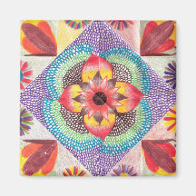 Art d'édredon par les os maigres magnets pour réfrigérateur