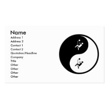 Art dentaire de Yin Yang Modèle De Carte De Visite