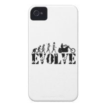 Art d'évolution de cavalier de moto de motard de c étui iPhone 4