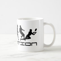 Art d'évolution de sport de rugby mug à café
