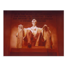 Art du Lincoln Memorial "d'impression durable" Cartes Postales